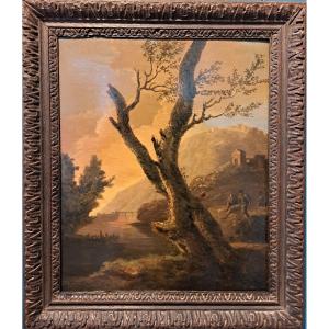 Salvatore Rosa (1615-1673) Follower Of, Soldiers In A Landscape 