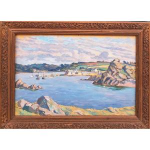Pierre Agnès (1898-1964), Breton Port, Oil