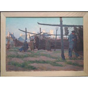 Pierre Agnès (1898-1964), Menders Of The Bigouden Country, 1925