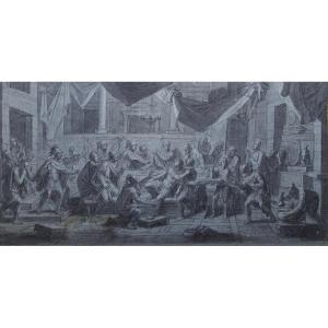 François Verdier (1651-1730), Episode From The Life Of Alexander The Great, The Banquet
