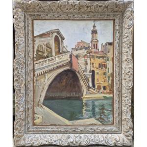 Lucien Jonas (1880-1947), The Rialto Bridge In Venice
