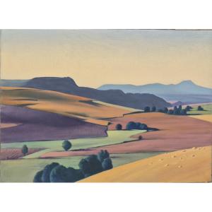 Jean Paul Proix (1926-2022), Puy De Dôme, Oil