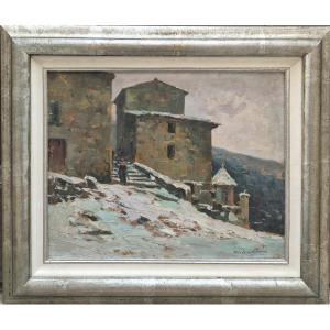 Paul Emile Lecomte (1877-1950), Snowy Landscape