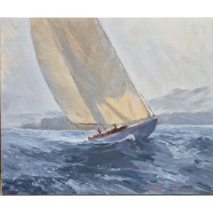 Pierre Bernay (born 1963), Sailboat On The Côte d'Azur
