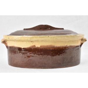 Large Glazed Terracotta Terrine Early 20th Century