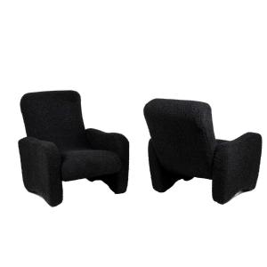 Pair Of Armchairs “lounge”, 1970s, Ls53691012d