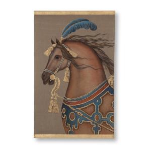 Painted Canvas Representing A Horse, Contemporary Work, Ls5690585b