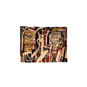 After Jean-michel Basquiat, Rug, Or Tapestry, In Wool. Contemporary Work. Ls60194506t