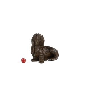 Black Forest Style Carved Basswood Dog, Circa 1900