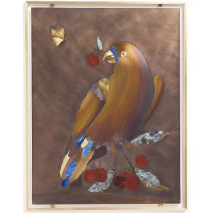 Decorative Panel Entitled "opus I". Contemporary Work. Ls59461908h