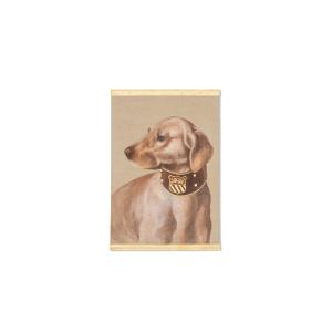 Painted Canvas Representing A Dog. Contemporary Work.