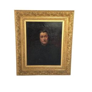 Oil On Canvas Representing A Woman. Circa 1900. 
