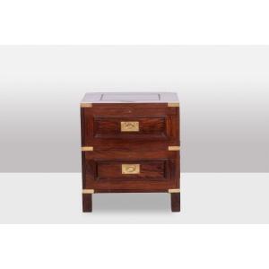 Mahogany Marine Chest Of Drawers. Early 20th Century.