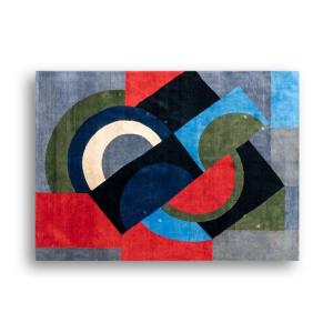 Hand-woven Tapestry Inspired By Sonia Delaunay. January 2023. Ls58065509e