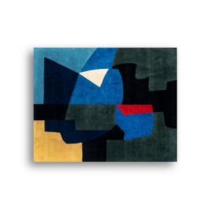 Hand-woven Tapestry Inspired By Serge Poliakoff. Year 2023. Ls58095509e