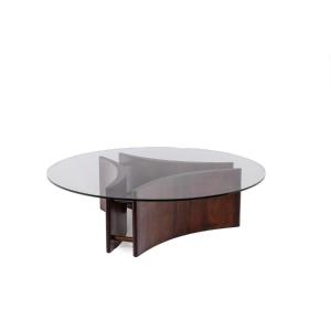 Rosewood Coffee Table, Concave Shape. 1970s. Ls59121106a