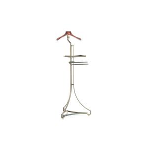 Valet In Brass, Steel And Leather. Contemporary Work. Ls5955