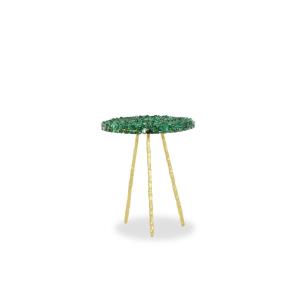 Malachite And Gilded Steel Pedestal Table. Contemporary Work. Ls59992168j