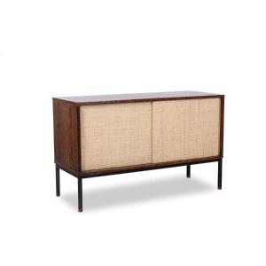 Martin Visser. Sideboard In Wenge And Raffia. 1970s. Ls62111257p