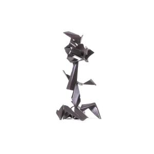 Jean Campa. Geometric Sculpture In Polished Metal. 1980s. Ls62141309p