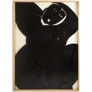 Large Bas-relief Panel “oh ! Sortez Du Cadre !”. Contemporary. Ls64283009y