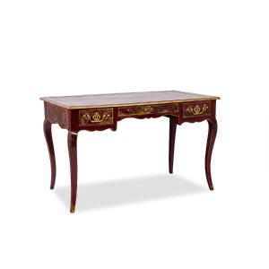 Louis XV Style Flat Desk Decorated With Lake Scenes. Circa 1800. Ls60861809u