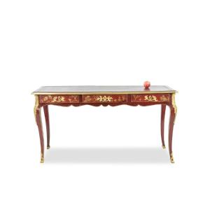 Louis XV Style Flat Desk Decorated With Lake Scenes. Circa 1850. Ls60861809u