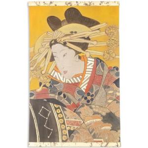 Painted Canvas Representing A Japanese Woman. Contemporary Work. Ls6342676/1