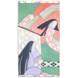 Painted Canvas Representing Japanese Dancers. Contemporary. Ls63431089p