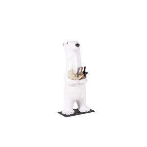 Valérie Courtet. Bear Presenting 3 Animals. Contemporary. Ls64211605m