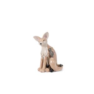 Valérie Courtet. Fennec In Enameled Stoneware. Contemporary Work. Ls6422959p
