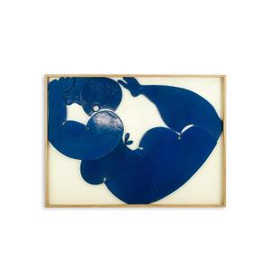 Bas-relief Panel Entitled 'i Swim In Happiness'. Contemporary. Ls64453009p