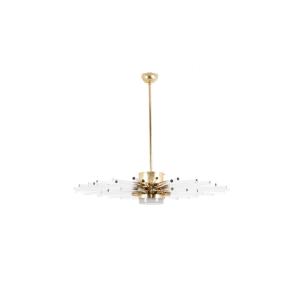 Radiant Glass Tube Chandelier. Contemporary Design. Ls64491709p