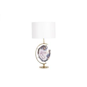 Bronze And Amethyst Lamp. 1970s. Ls6460275s
