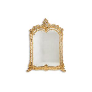 Louis XV Style Beaded Mirror. Napoleon III Period, Circa 1880. Ls64891856h