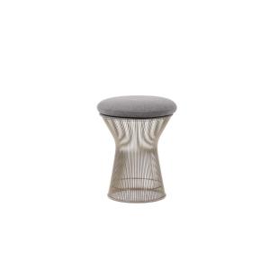 Warren Platnerv For Knoll. Round Stool With Metal Base. Circa 1970. Ls6556559t