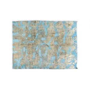 Rectangular Wool Rug With A Light Blue Background. Contemporary. Ls66131801