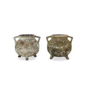 Willy Guhl Pair Of “pot” Planters In Fiber Cement. 1950s Ls6625338