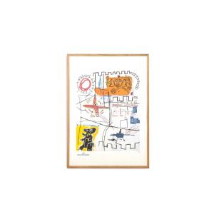 Jean-michel Basquiat. Numbered Color Silkscreen Print. 1990s. Ls6633e86/1