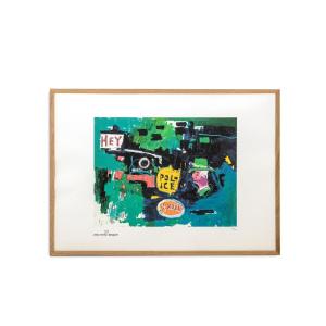 Jean-michel Basquiat. Numbered Color Silkscreen Print. 1990s. Ls6633g84/1