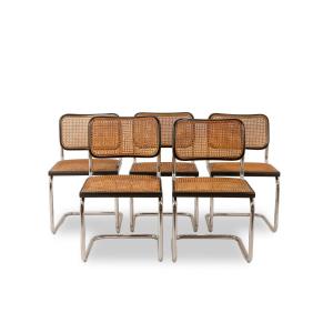 Marcel Breuer. Set Of 5 “cesca” Chairs. 1970s Ls5349755