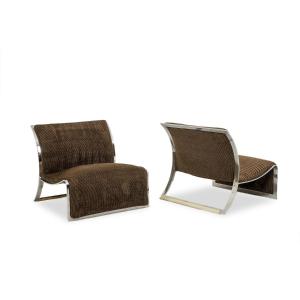 Vittorio Introini. Pair Of Armchairs For Saporiti. 1970s Ls6689714