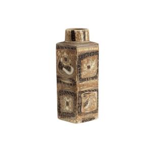 Royal Copenhagen. Small Earthenware Vase With Ethnic Decoration. Circa 1970. Ls6779157