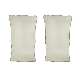 Pair Of Mirrors In The Style Of Gio Ponti. Realized In The 1980s. Ls67779811