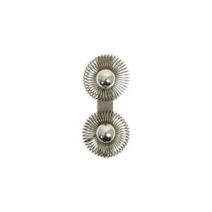 Andrea Lazzari. Pair Of Brushed Metal Wall Lights. 1970s Ls6714348