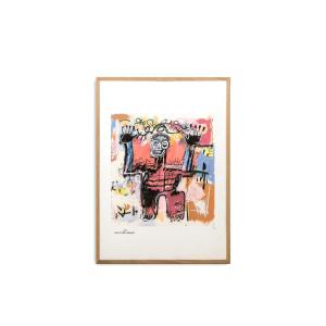 Jean-michel Basquiat. Numbered Color Silkscreen Print. 1990s. Ls6633m841