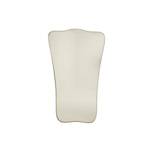 Mirror With A Gilded And Patinated Brass Frame, In The Style Of Gio Ponti. Ls6777b9811l