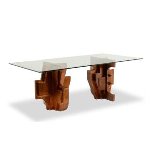 Matteo Ceccarelli. “brutalist” Sculptural Dining Table. 1980s. Ls67203165