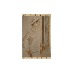 Painted Canvas Depicting A Woman From The 1950s. Contemporary Work. Ls6760a671/1
