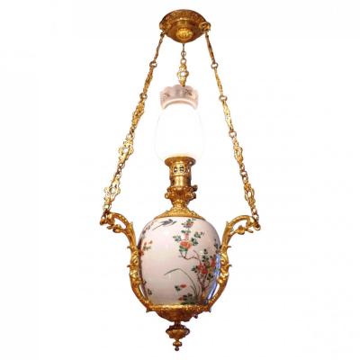Canton Porcelain Chandelier, Circa 1880 - Ls2414931